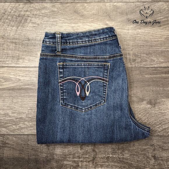 Duck Head Petite Straight Leg Jeans Size 14P - Picture 6 of 6